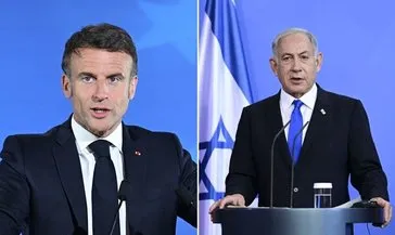 Macron Netanyahu ile görüştü