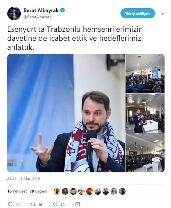 Bakan Berat Albayrak Esenyurt'ta Trabzonlu vatandaşlar ile buluştu - 1