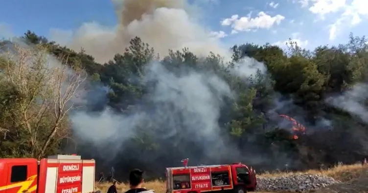 Son dakika: Denizli’de orman yangını!
