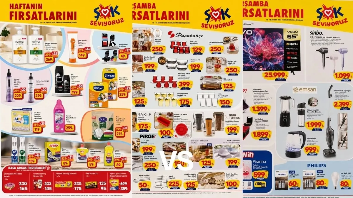 AKTÜEL İNDİRİMLER BAŞLADI! ŞOK aktüel katalog 12 Ağustos 2026: Raflarda hangi indirimli ürünler yer alıyor?