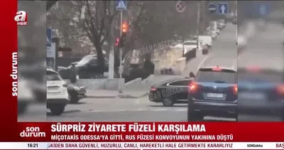 Miçotakis’e Odessa’da patlama şoku! 150 metre uzağına balistik füze düştü | Video
