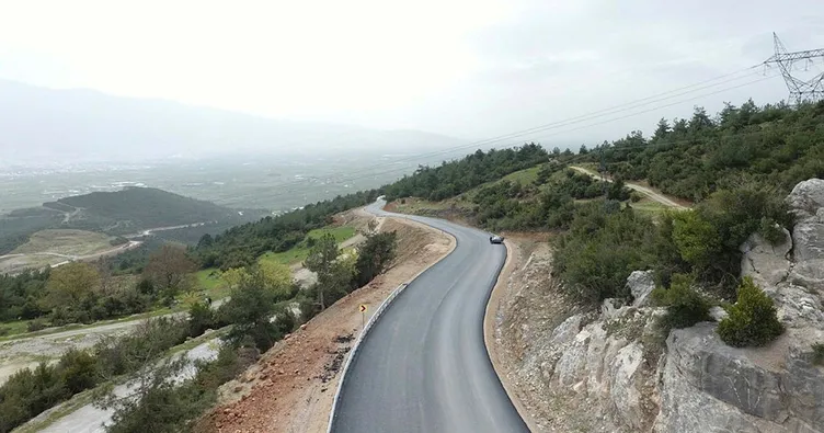 TOKİ yolu asfaltlanıyor