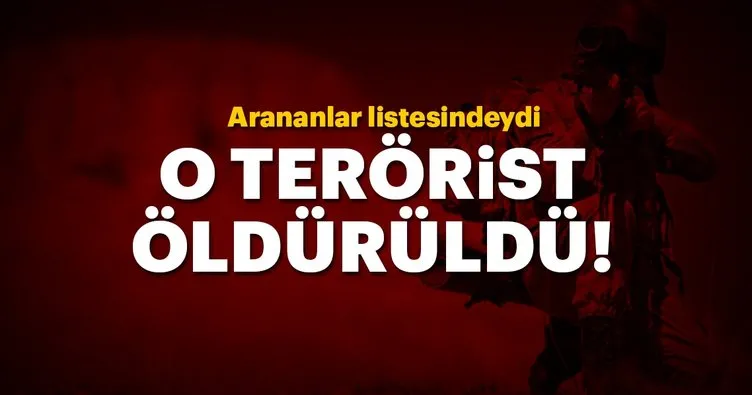 Diyarbakır’da operasyon: Arananlar listesindeki terörist öldürüldü