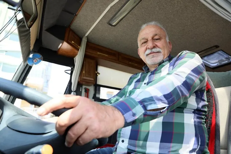 Emekli mimar yolcu otobüsünü karavana çevirdi! Türkiye’yi turlayacak: Canım nereye isterse oraya gidiyorum