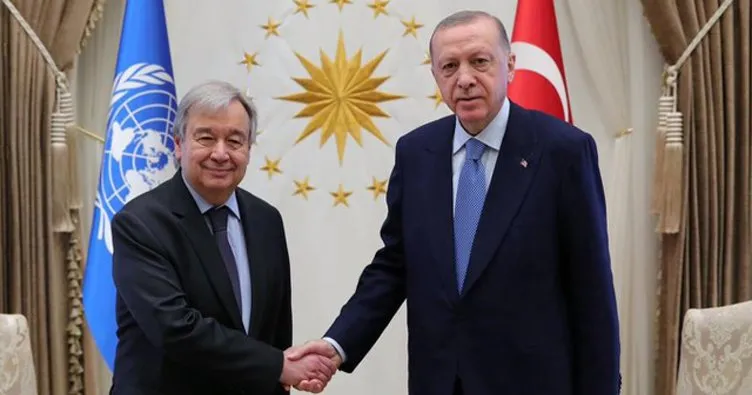 Son dakika: Başkan Erdoğan Guterres ile görüştü