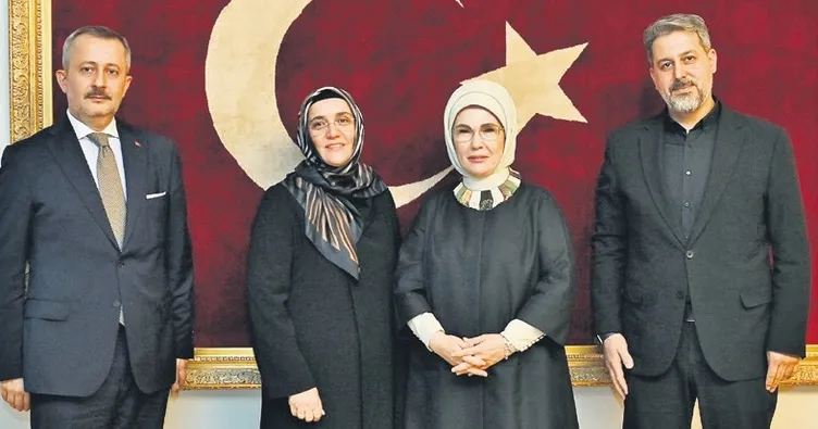 Emine Erdoğan İstanbul Aile Vakfı temsilcileriyle görüştü