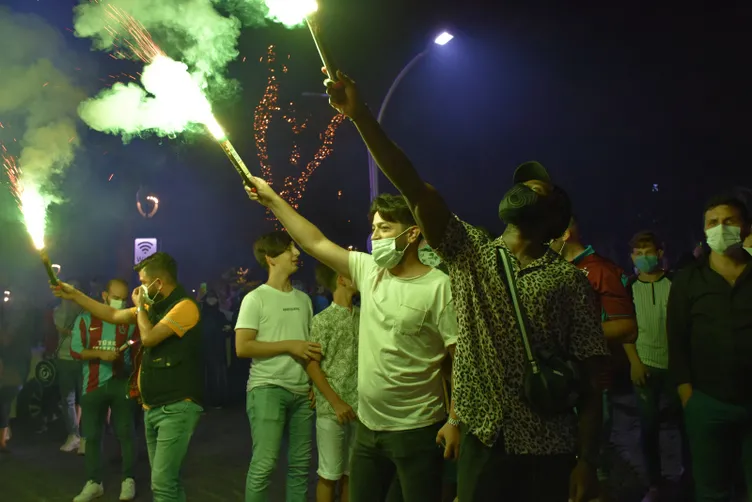Türkiye Kupası şampiyonluğunun ardından Trabzon'da büyük coşku!
