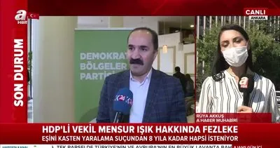 Son Dakika Haberi: HDP’li vekil Mensur Işık’a eşini yaralama suçundan 8 yıla kadar hapis | Video