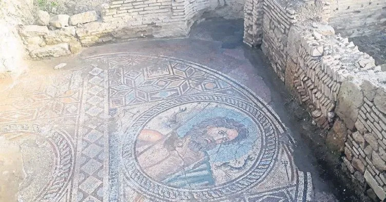 Poseidon mozaiği Yumurtalık’ta sergilenecek