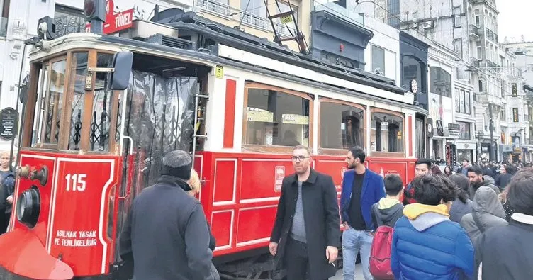 Nostaljik tramvayda korkutan patlama