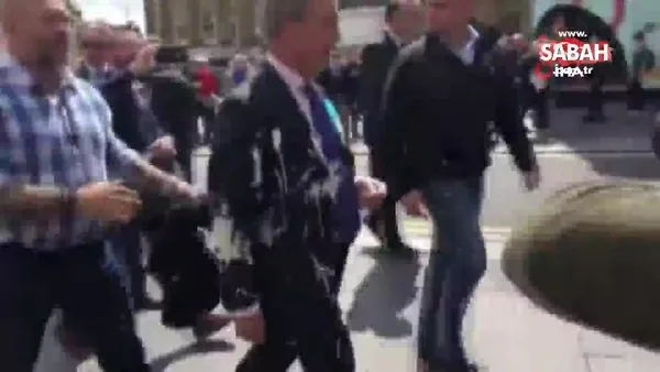 İngiliz siyasetçiye milkshake ile protesto