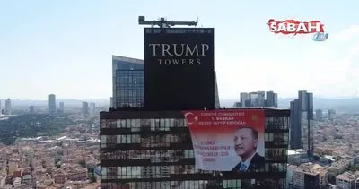 Cumhurbaşkanı Erdoğan’ın posteri, Trump Towers’da
