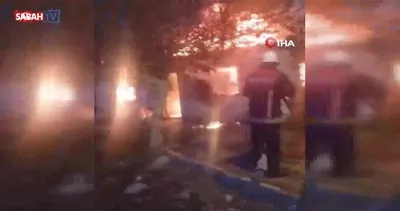 Sobadan çıkan yangın evi kül etti