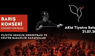 AKM’de ’Barış Konseri’ Filistin Gençlik Orkestrası ile Kültür ve Turizm Bakanlığı sanatçıları aynı sahnede