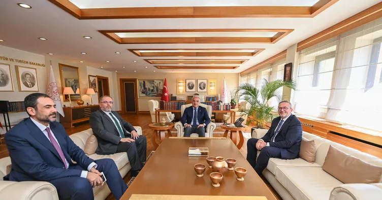 Bakan Ersoy ve Prof. Dr. Afyoncu’dan ’Ortak Hafıza’ görüşmesi