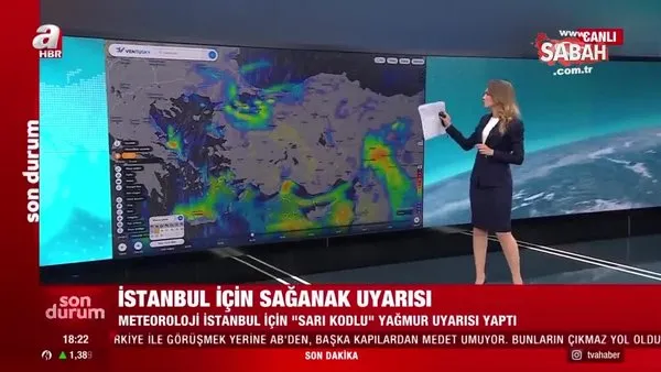 Meteoroloji'den SON DAKİKA sağanak yağış uyarısı! istanbul için 'sarı kodlu' yağmur uyarısı!