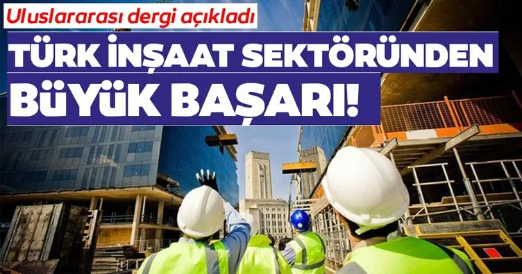 Türk inşaat sektörü dünya ikincisi
