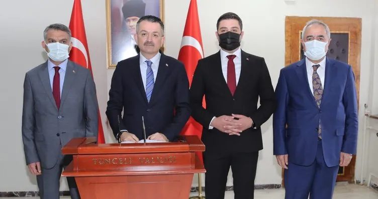 Tarım ve Orman Bakanı Bekir Pakdemirli müjdelerle Tunceli’de