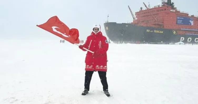Kuzey Kutbu’nda Türk bayrağı gururu