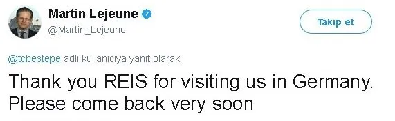 Alman gazeteci Martin Lejeune'den Erdoğan'a teşekkür mesajı-1