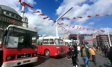 Taksim Meydanı’nda İETT’nin 150 yıllık nostaljik otobüs sergisi