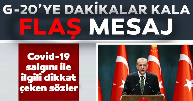 SON DAKİKA: Başkan Erdoğan’dan G-20 Zirvesi’ne dakikalar kala dikkat flaş mesaj!