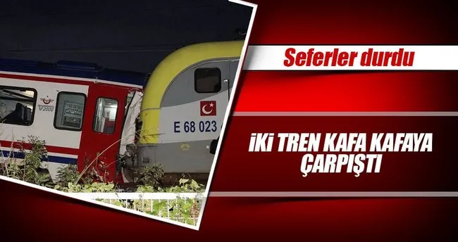 Sakarya’da iki tren çarpıştı: 3 yaralı