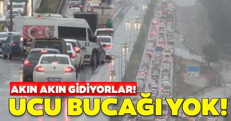 İstanbul çıkışında 65 yaş üstü trafiği!