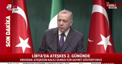 Cumhurbaşkanı Erdoğan’dan İtalya Başbakanı Giuseppe Conte ile yaptığı görüşme sonrası açıklama