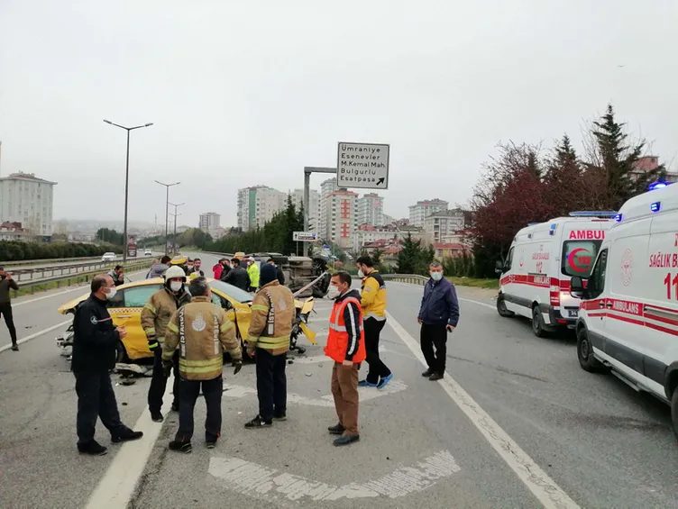 Son dakika: Ataşehir'de can pazarı! Yol adeta savaş alanına döndü...