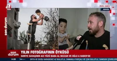 Yılın fotoğrafının öyküsü. Suriyeli baba ve oğlu A Haber’de | Video