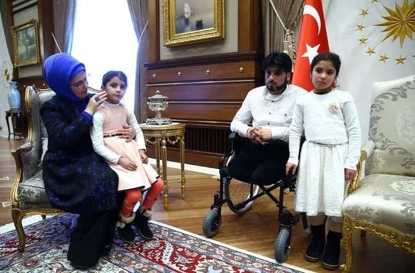 Cumhurbaşkanı Erdoğan, Suriyeli Gözyaşı ve ailesini kabul etti