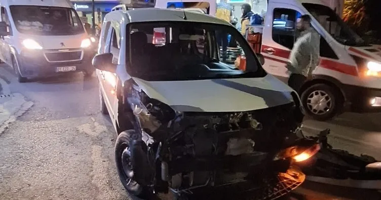 Mersin’de trafik kazası: Motosikletli 2 kişi yaralandı!