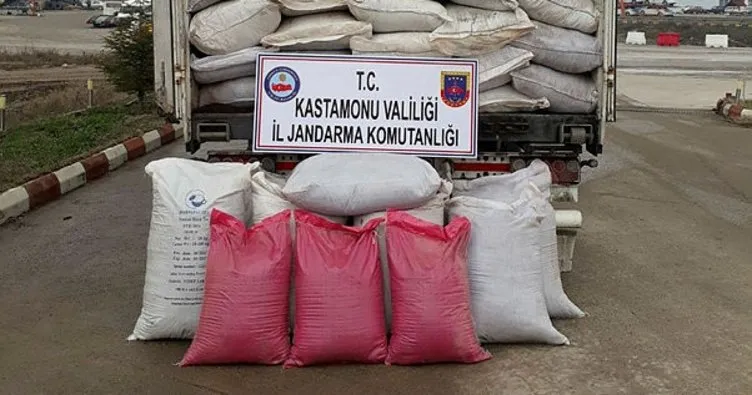 Kastamonu’da 20 ton kaçak çay ele geçirildi