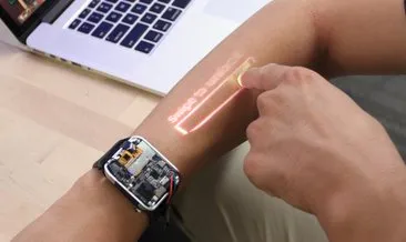 Kolunuzu dokunmatik ekrana dönüştüren akıllı saat LumiWatch