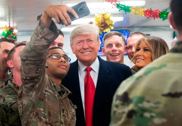 Trump’tan Irak’taki Amerikan askerlerine sürpriz ziyaret