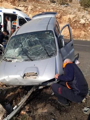 Mardin’de trafik kazası: 9 yaralı