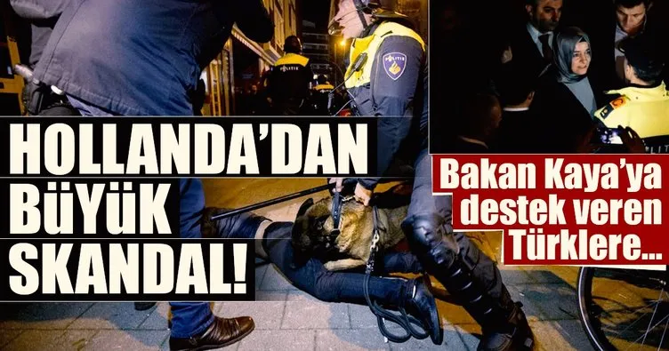 Hollanda’da Bakan Kaya’ya destek veren Türklere dava!