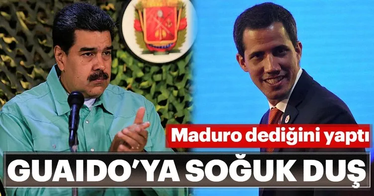 Maduro dediğini yaptı