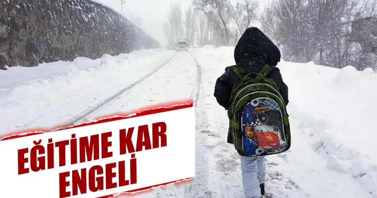 Kırklareli’de eğitime kar engeli