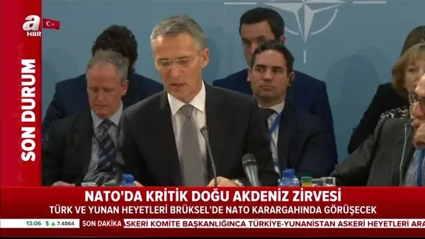 NATO karargahında kritik görüşme! Türkiye ve Yunanistan Doğu Akdeniz'i görüşecek! Kritik zirvenin saati belli oldu | Video