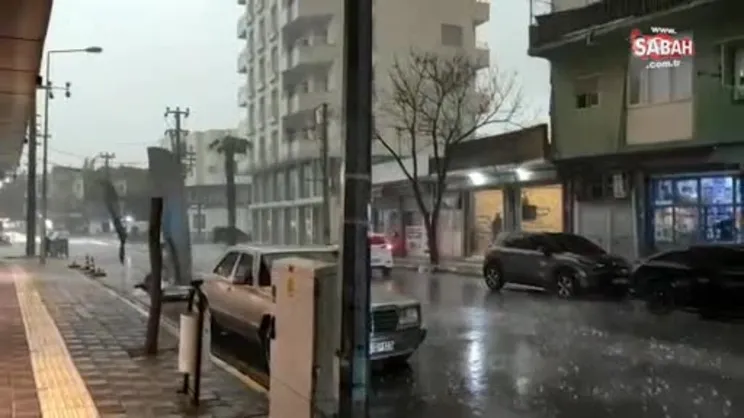 Sağanak yağış Nusabyin'de etkili oldu | Video