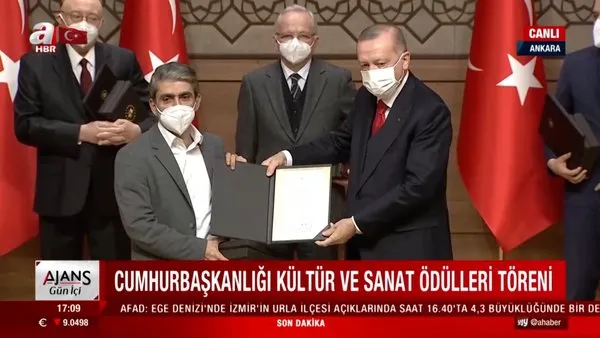 Cumhurbaşkanı Erdoğan Cumhurbaşkanlığı Kültür ve Sanat Ödülleri'ni takdim etti | Video