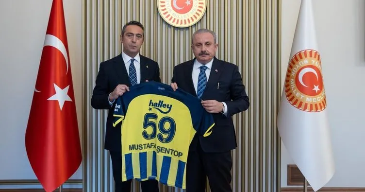 Fenerbahçe’den TBMM Başkanı Mustafa Şentop’a ziyaret