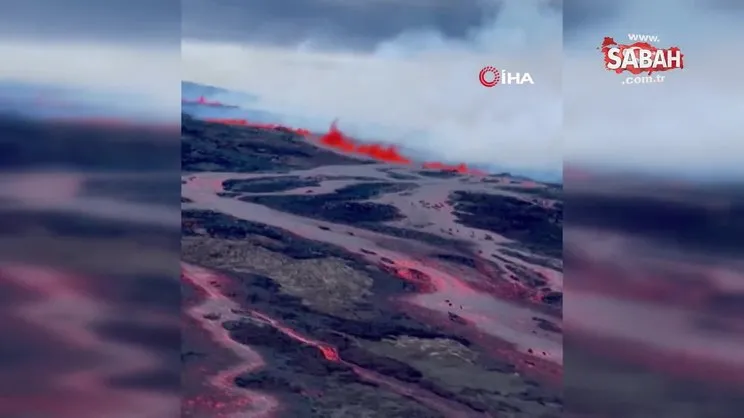 Hawaii’deki Mauna Loa Yanardağı havadan görüntülendi | Video