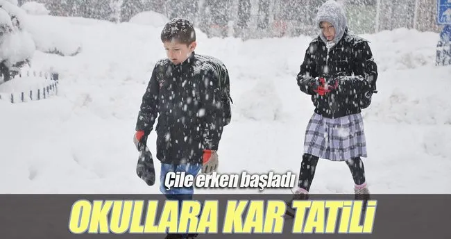 Ardahan’da okullara kar tatili