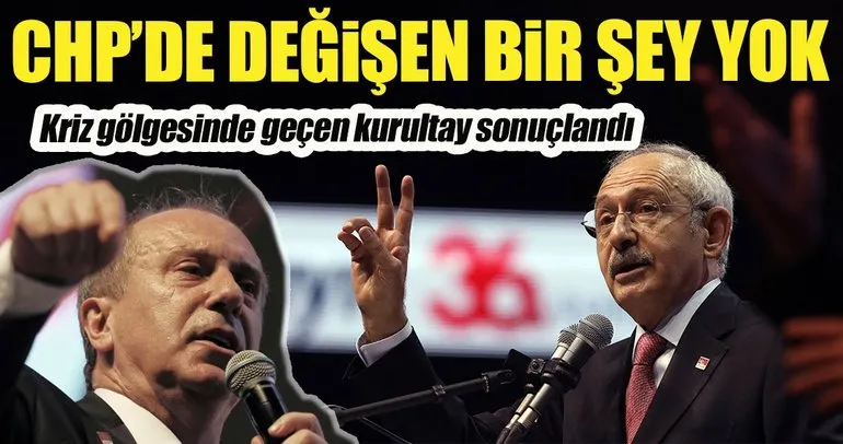 CHPde Kılıçdaroğlu yeniden başkan seçildi
