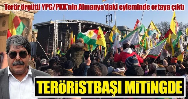 Kırmızı Bülten'le aranan terörist Salih Müslüm Berlin'de PKK mitingine katıldı