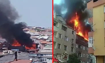 Gaziosmanpaşa’da 4 katlı binada yangın! Alevler yandaki apartmana sıçradı