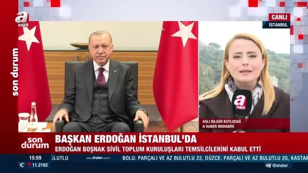 Son Dakika: Başkan Erdoğan İstanbul'da | Boşnak Sivil Toplum Temsilcileriyle görüşüyor